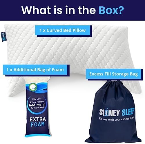 Sidney Sleep Pillow for Side and Back Sleepers - Comfort for Neck and Shoulder P... - Image 7