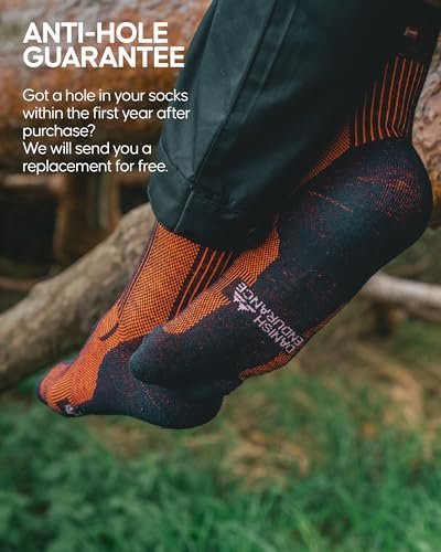 DANISH ENDURANCE Lightweight Merino Wool Hiking Socks, Cushioned & Moisture Wick... - Image 5