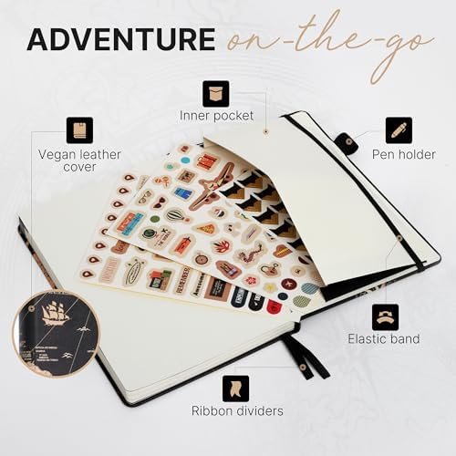 3-in-1 Prazoli Couples Adventure Book, Travel Journal & Bucket List Scrapbook - ... - Image 9