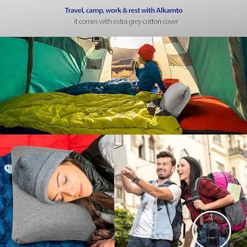 Travel & Camping Comfortable Memory Foam Pillow with Extra Cotton Cover – Easy t... - Image 6