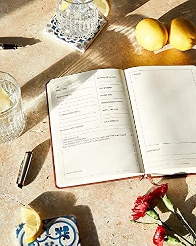 Beechmore Books Travel Planner, Brown | Vegan Leather Hardcover with Thick 120gs... - Image 5