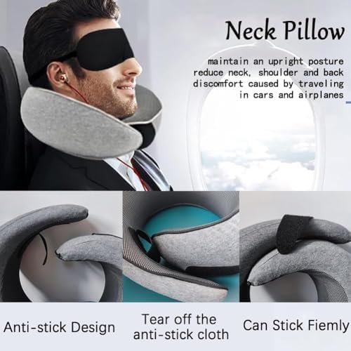 Travel Pillow - 2024 New Travel Neck Pillow, Memory Foam Travel Pillow, Memory F... - Image 3