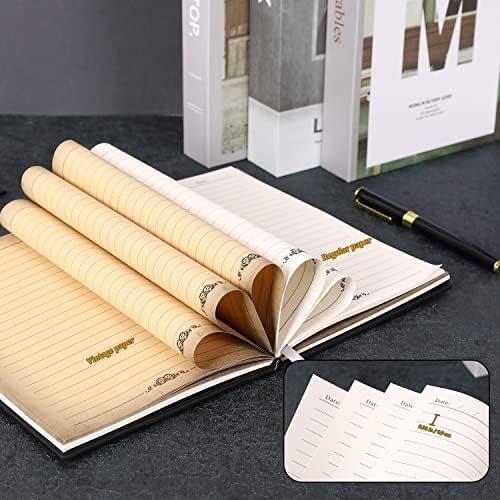 FEIDIAO Vintage Map Embossed Leather Notebook Travel Journal-Daily Notepad-Busin... - Image 4