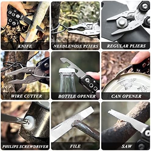 RoverTac Multitool Pliers Pocket Knife, 14 in 1 Multi Tool Knife Pliers Saw Bott... - Image 7