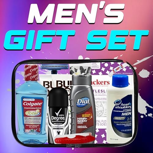 Mens Travel Toiletries Kit, Travel Bag of Hygiene Essentials for Bath, Shaving a... - Image 7