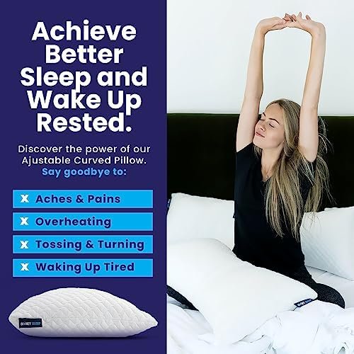 Sidney Sleep Pillow for Side and Back Sleepers - Comfort for Neck and Shoulder P... - Image 6
