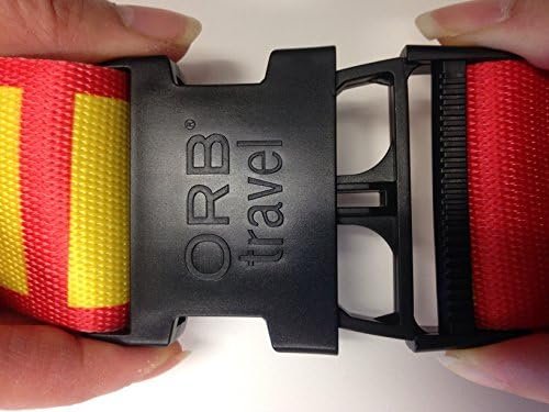 ORB Travel Premium Designer Luggage Strap -LS301-W-Stars Stripes-White/Red/Blue - Image 9