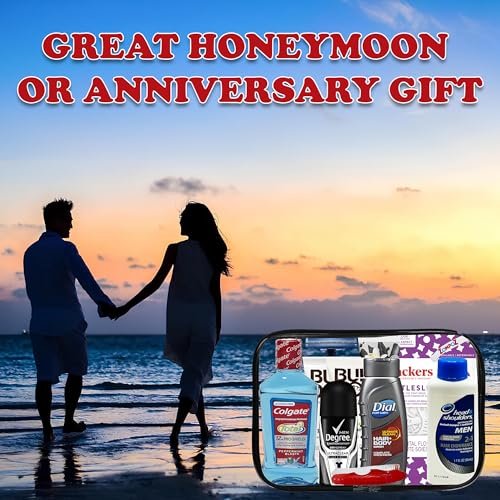 Mens Travel Toiletries Kit, Travel Bag of Hygiene Essentials for Bath, Shaving a... - Image 10