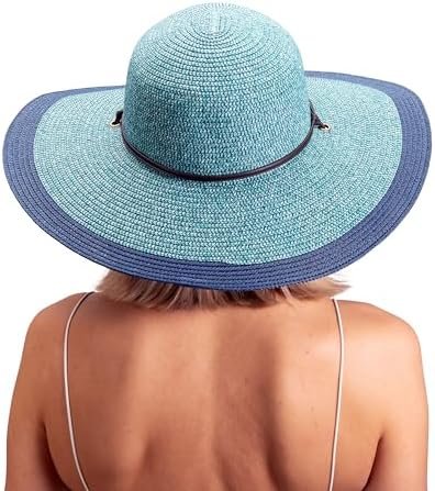 Sloggers Women's Wide Brim Braided Sun Hat with Wind Lanyard - UPF 50+ Maximum S... - Image 6