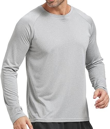 4 Pack Men's Dry Fit T Shirts, Athletic Running Gym Workout Short Long Sleeve Te... - Image 4