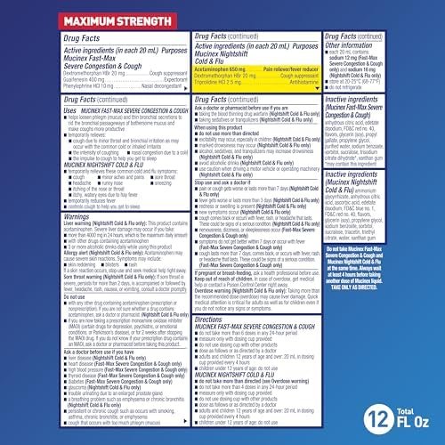Mucinex Fast-Max & NightShift Combo Pack - Max Strength Cough & Cold Medicines F... - Image 3
