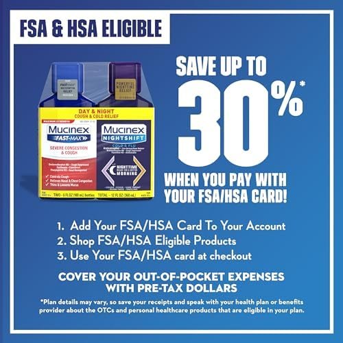 Mucinex Fast-Max & NightShift Combo Pack - Max Strength Cough & Cold Medicines F... - Image 7