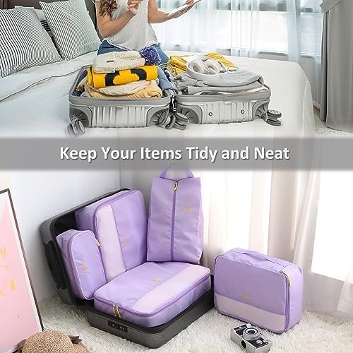 COVAX Packing Cubes for Suitcases, 5 Set Travel Luggage Organizer Bags and Stora... - Image 4