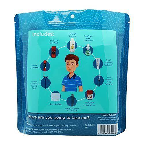 9 Piece Resealable Women's Travel Kit - Image 3