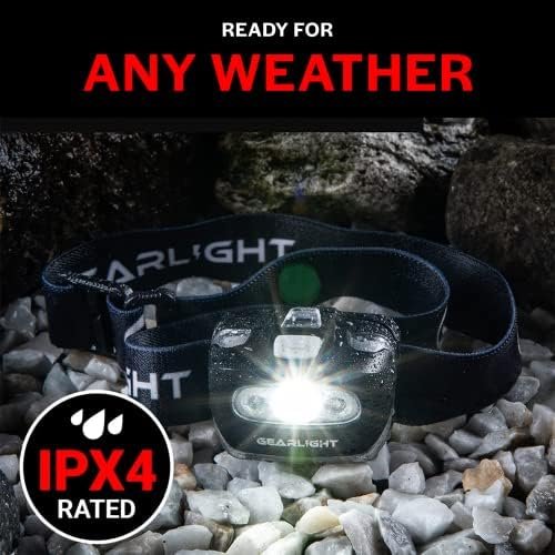 GearLight 2Pack LED Headlamp - Outdoor Camping Head Lamps with Adjustable Headba... - Image 9