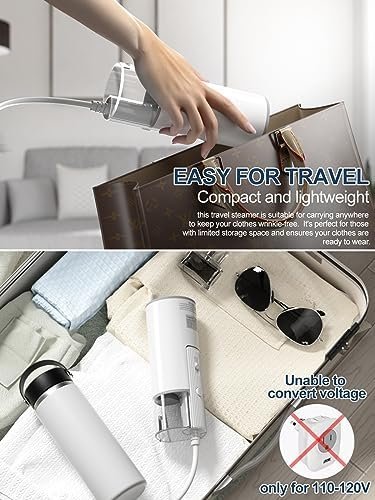 Travel Steamer for Clothes Mini - Small Foldable Handheld Garment Steamer - Pers... - Image 8