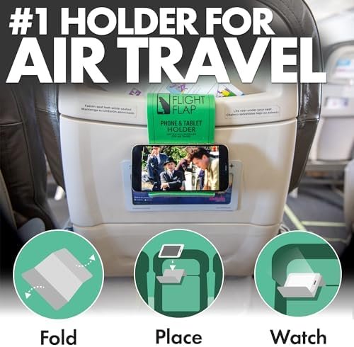 Airplane Phone Holder, Foldable Cell Phone Stand Holder – Flexible Tablet and iP... - Image 5