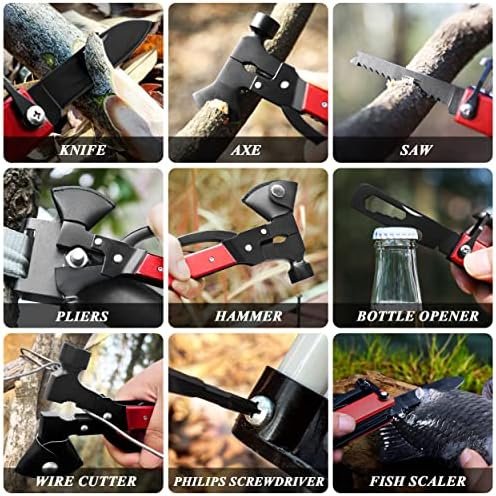 RoverTac Camping Essentials, Multi Tool Axe Hatchet Camping Gear, 14-in-1 Multit... - Image 7