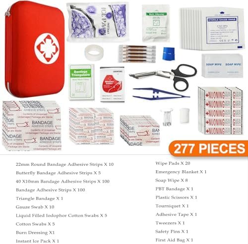 277 Pcs First Aid kit Car Waterproof Portable Emergency Kit Survival Equipment f... - Image 3