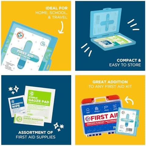 Be Smart Get Prepared Compact First Aid Kit, FSA/ HSA eligible (Packaging may va... - Image 7