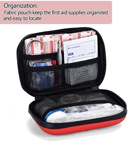 Mini First Aid Kit -Small Waterproof Hard Shell Medical Kit with Compartments fo... - Image 5