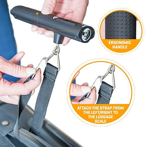 Rechargeable Digital Luggage Scale - 2600mAh Portable Charger & LED Flashlight - Image 8