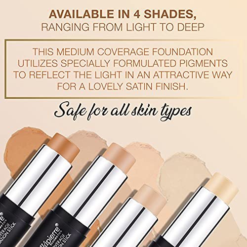 bellapierre Mineral Foundation Stick | Full Coverage Matte Finish | Cruelty Free... - Image 7