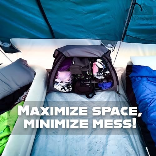 Tent & RV Camping Organizer with Zippered Flap, 9-Shelf Storage. Tent Organizer,... - Image 7