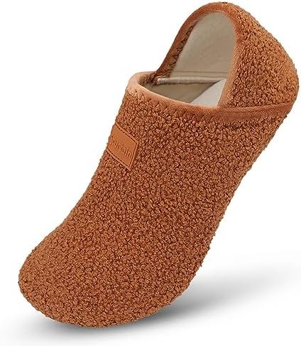 Scurtain Men Women Slippers House Slipper Socks Unisex Adults House Shoes Velvet... - Image 2