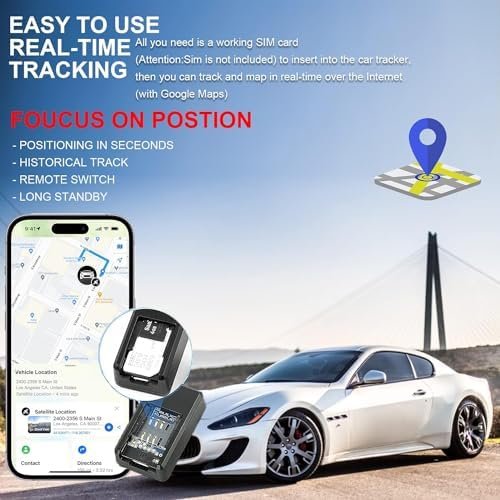 GPS Tracker for Vehicles, Mini Portable Real Time Magnetic GPS Tracking Device, ... - Image 3