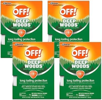 OFF! Deep Woods Insect Repellent Towelettes 12 Count, (Pack of 4) - Image 2