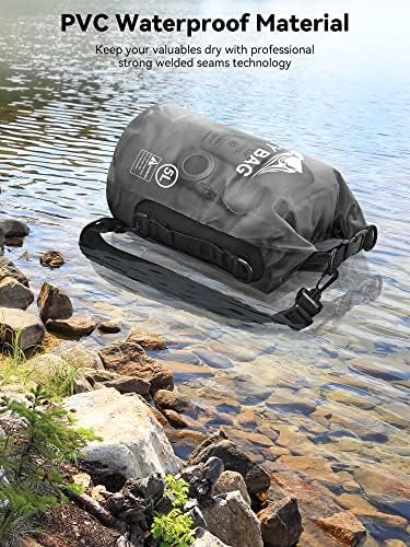 HEETA Dry Bag Waterproof for Women Men, 5L/10L/20L/30L/40L Roll Top Lightweight ... - Image 4