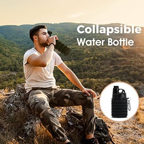 Collapsible Water Bottle for Adults, Boys, Students, Kids, Reusable Silicone Fol... - Image 6
