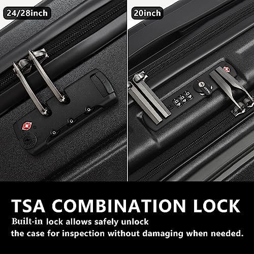 TydeCkare 2pcs 20/28" Luggage Set Lightweight HardShell, Only 20 Inch Carry On 2... - Image 5