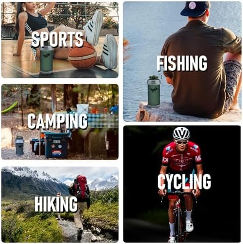 Collapsible Water Bottle 26oz BPA-Free Foldable Travel Water Bottle Leakproof Re... - Image 7