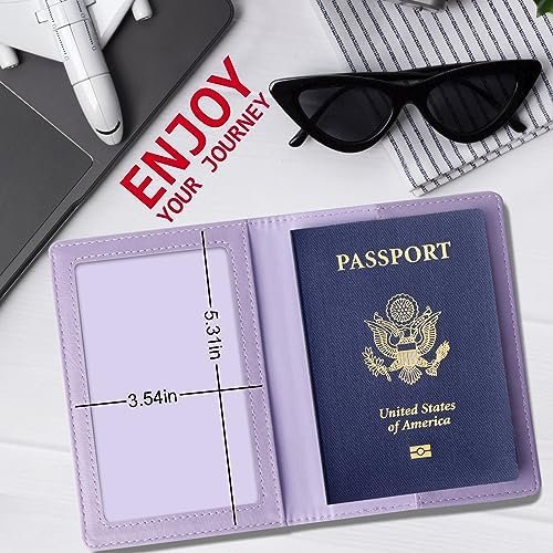 TIGARI Passport Holder for Travel, Slim Passport Cover for Women Men, Leather Pa... - Image 7