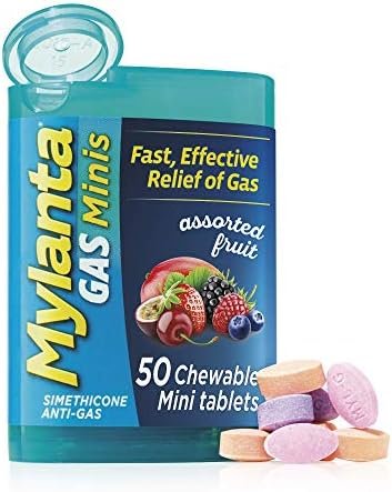 Mylanta Gas Relief Tablets, Gas Minis, Assorted Fruit, 50 Count (Pack of 1) - Image 2