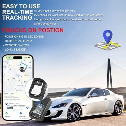 GPS Tracker for Vehicles, Mini Magnetic GPS Real Time Car Locator, Anti-Lost GPS... - Image 3