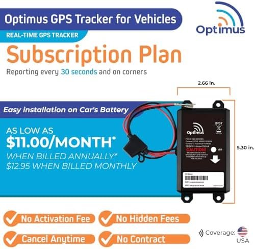 Optimus Wired GPS Tracker for Vehicles - Easy Installation on Car's Battery - Lo... - Image 3
