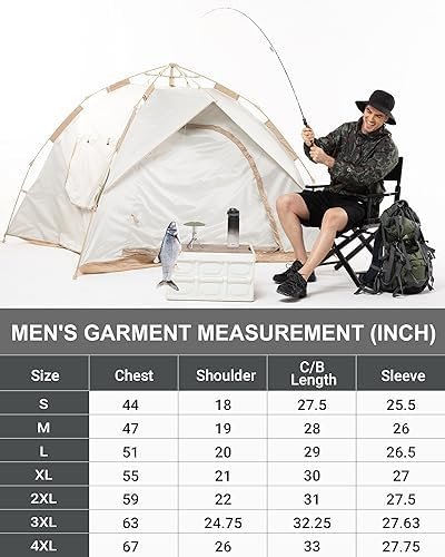 Outdoor Ventures Men's Rain Jacket Waterproof Lightweight Packable Rain Pullover... - Image 7