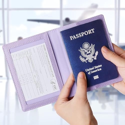 TIGARI Passport Holder for Travel, Slim Passport Cover for Women Men, Leather Pa... - Image 6