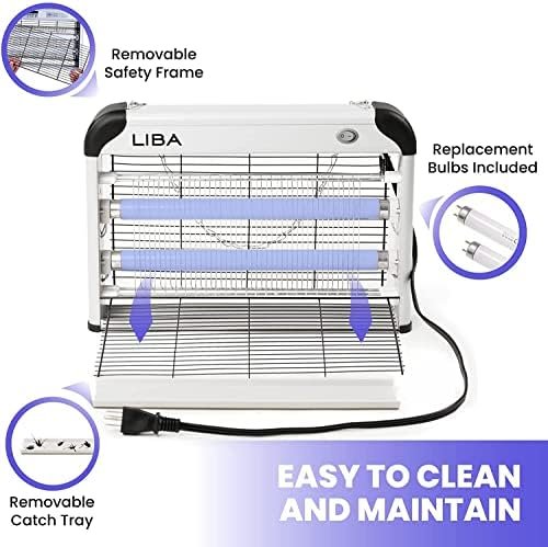 LiBa Electric Bug Zapper, Indoor Insect Killer - (2) Extra Replacement Bulbs - F... - Image 6