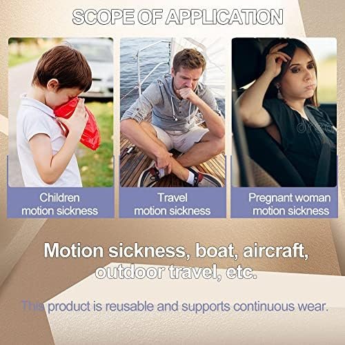 TOULIFLY 4 Pairs Motion Sickness Bands, Travel Wristbands, Nausea Wristbands for... - Image 5