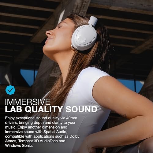 JLab JBuds Lux ANC Wireless Headphones, Cloud White, Hybrid Active Noise Cancell... - Image 3