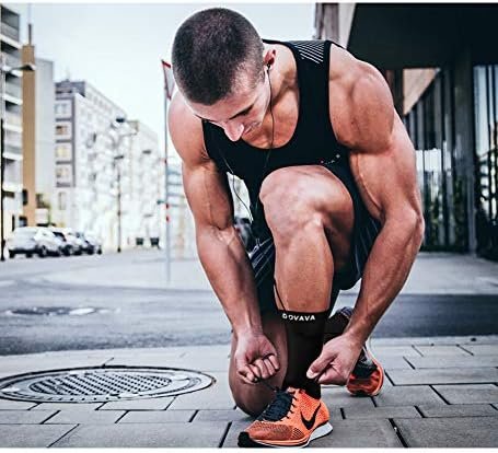 DOVAVA Dri-tech Compression Crew Socks (4/6 Pairs), Comfort Boost Circulation - Image 6