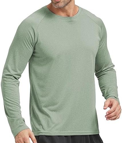 4 Pack Men's Dry Fit T Shirts, Athletic Running Gym Workout Short Long Sleeve Te... - Image 5