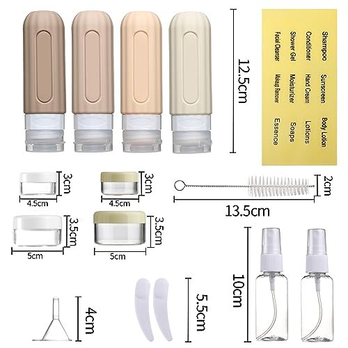 16 Pack Travel Bottles Set for Toiletries, Leakproof Travel Containers for Toile... - Image 5