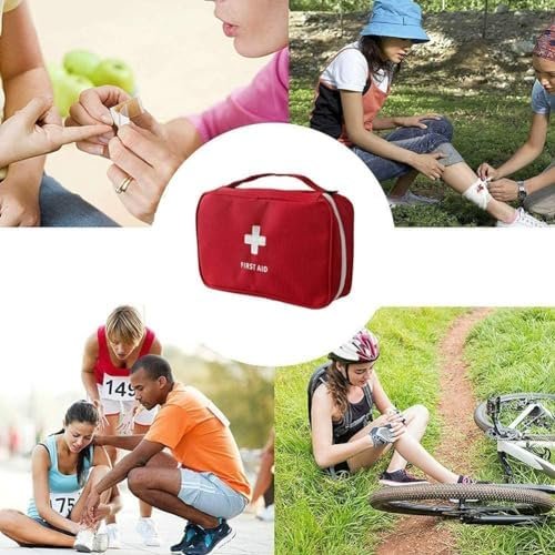 Portable Empty First Aid Bag Medical Storage Bag Mini Emergency Survival Pouch B... - Image 10