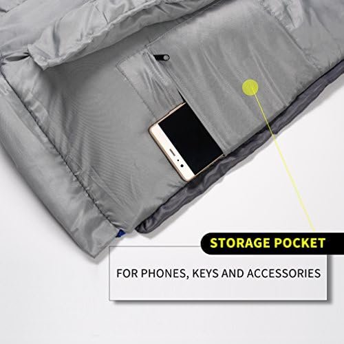 0 Degree Winter Sleeping Bags for Adults Camping (450GSM) - Temp Range (5F–32F) ... - Image 7
