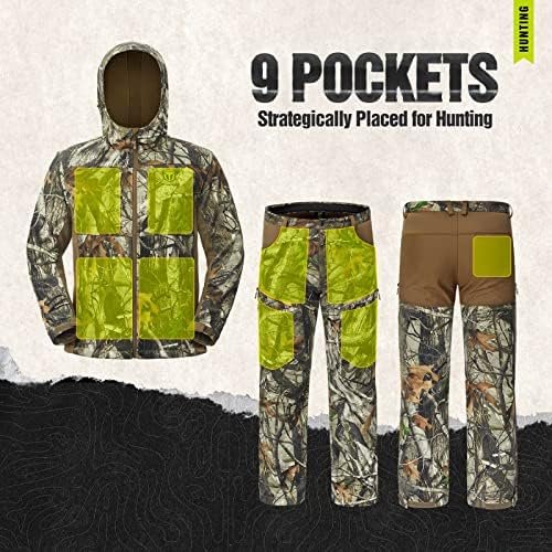 TIDEWE Hunting Clothes for Men with Fleece Lining, Safety Strap Compatible Water... - Image 5